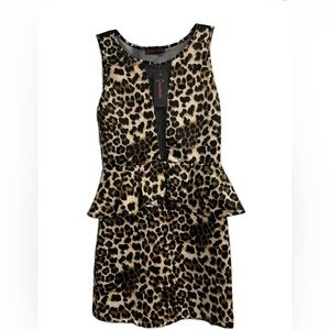 Annabelle Women's Sleeveless Bodycon Cheetah Print Dress. Sz XL. NWT